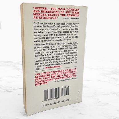 Blood and Money: Murder, Passion & Power Among Houston's Very Rich by Thomas Thompson [1989 PAPERBACK] • Dell