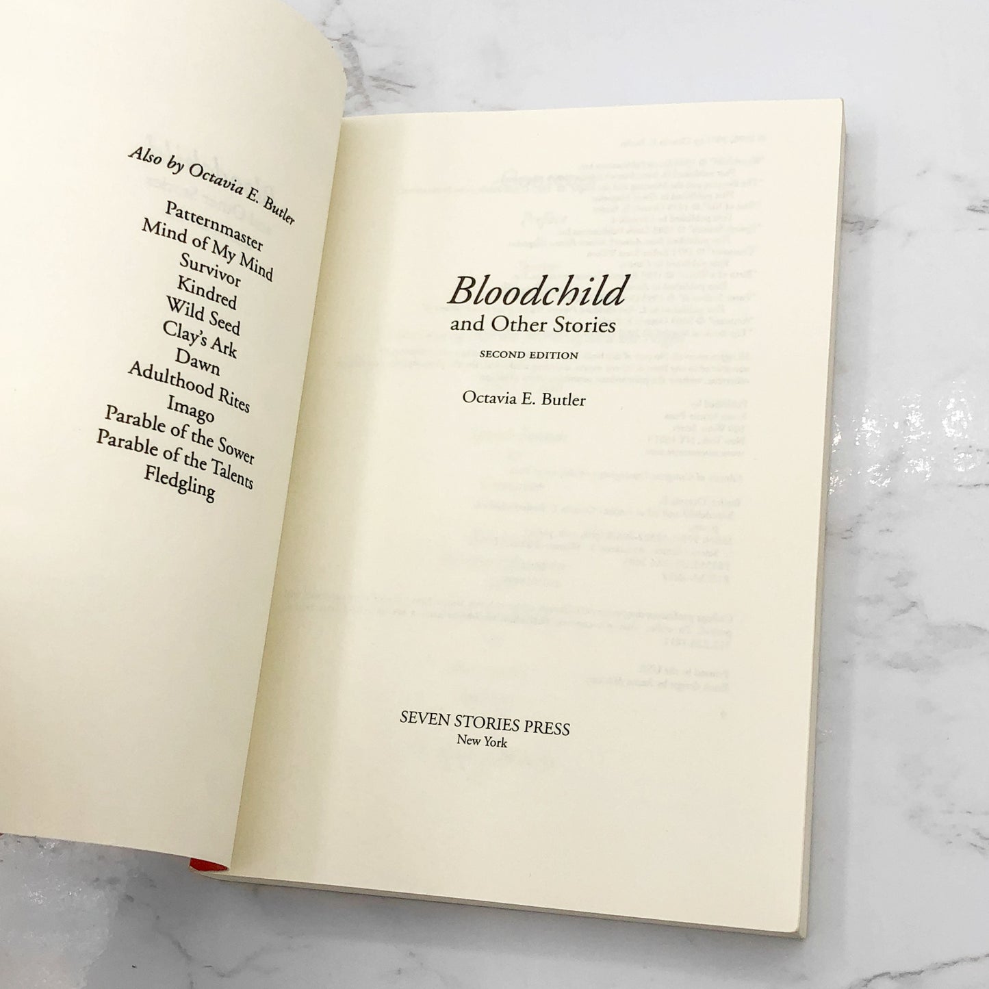 Bloodchild & Other Stories by Octavia E. Butler [SECOND EDITION PAPERBACK] 2005 • Seven Stories Press