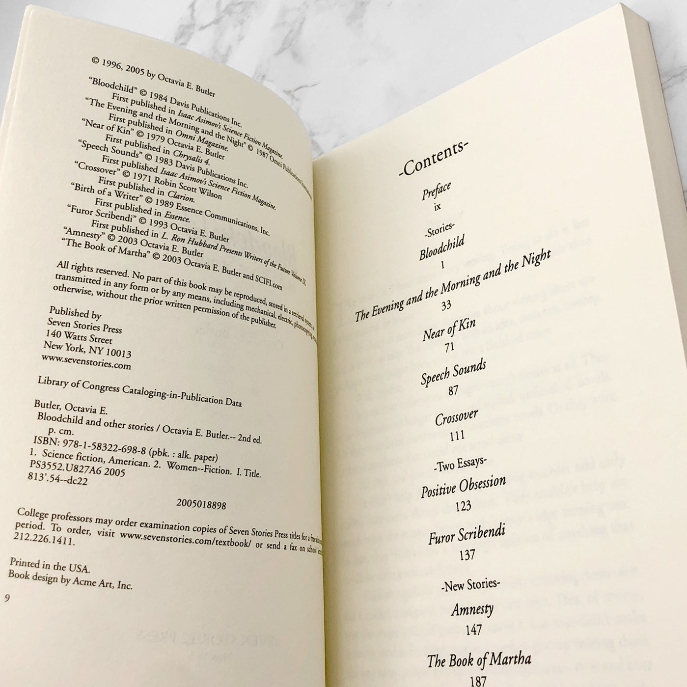 Bloodchild & Other Stories by Octavia E. Butler [SECOND EDITION PAPERBACK] 2005 • Seven Stories Press