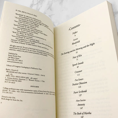 Bloodchild & Other Stories by Octavia E. Butler [SECOND EDITION PAPERBACK] 2005 • Seven Stories Press