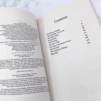 The Bloody Chamber & Other Stories by Angela Carter [TRADE PAPERBACK] 1993 • Penguin Books