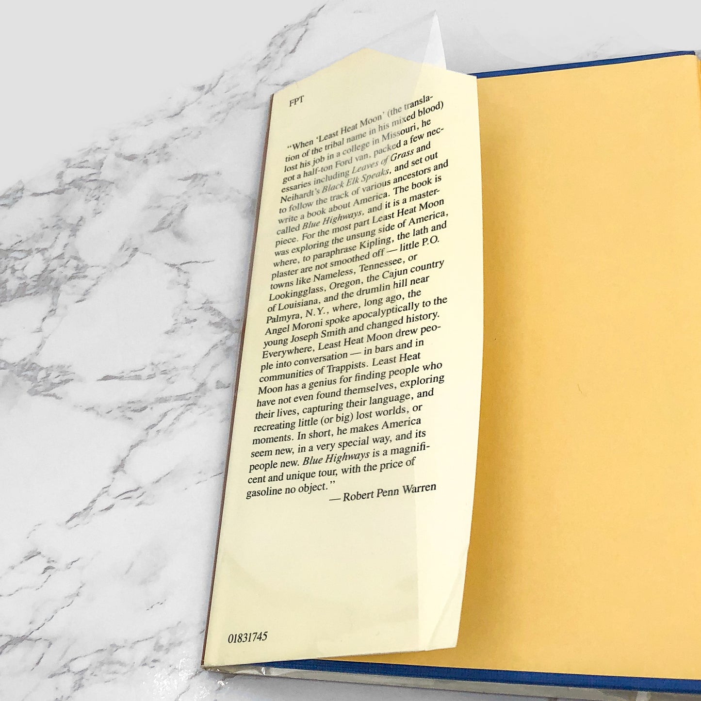 Blue Highways: A Journey into America by William Least Heat-Moon [FIRST EDITION] 1983 • Atlantic Monthly Press