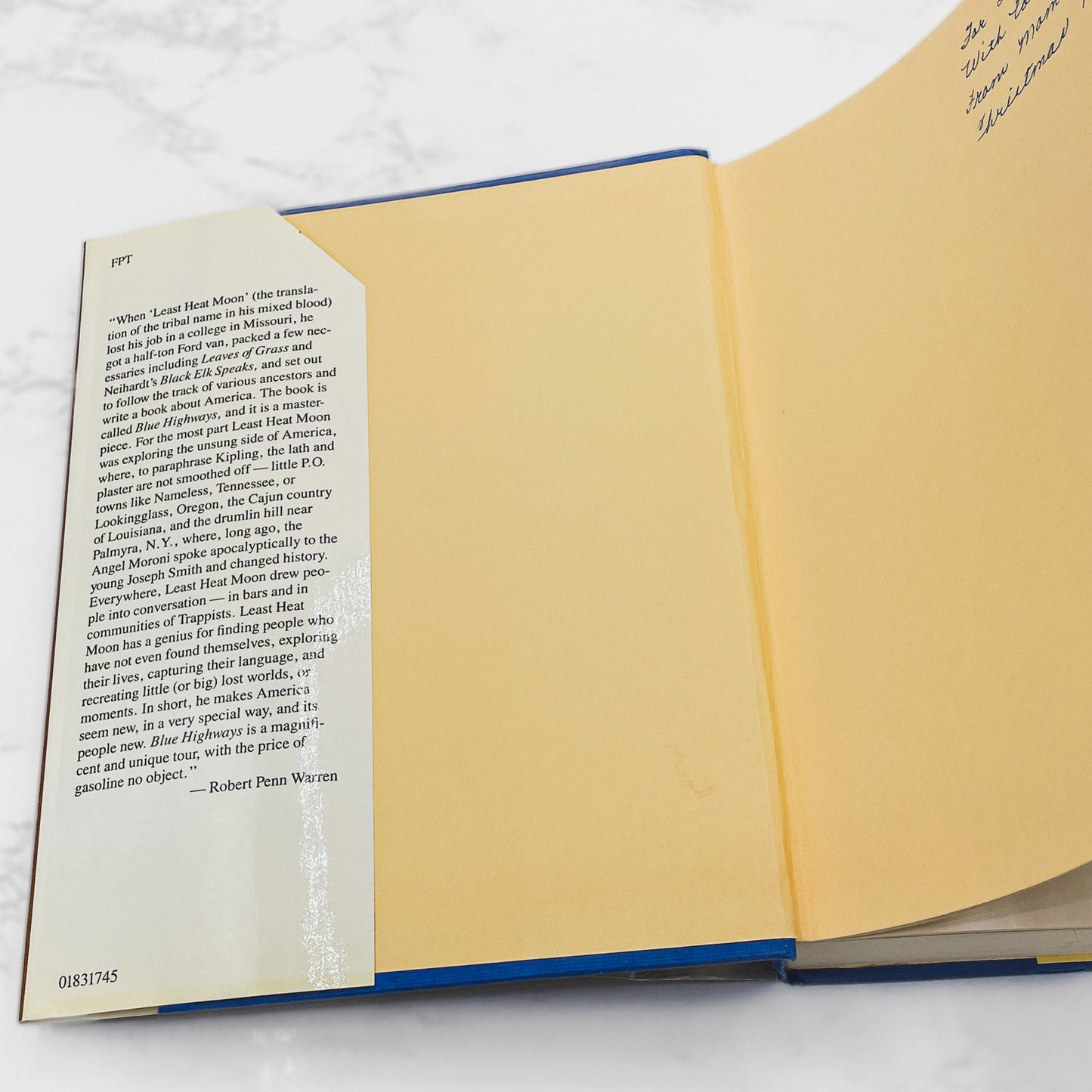 Blue Highways: A Journey into America by William Least Heat-Moon [FIRST EDITION] 1983 • Atlantic Monthly Press
