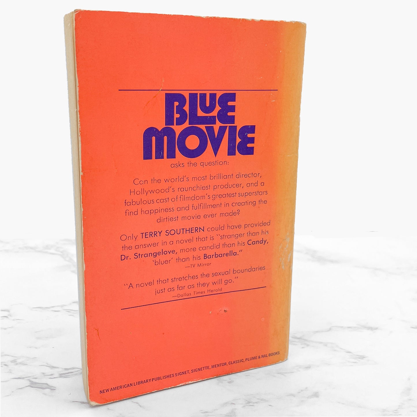 Blue Movie by Terry Southern [FIRST PAPERBACK EDITION] 1971 • Signet