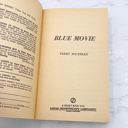 Blue Movie by Terry Southern [FIRST PAPERBACK EDITION] 1971 • Signet