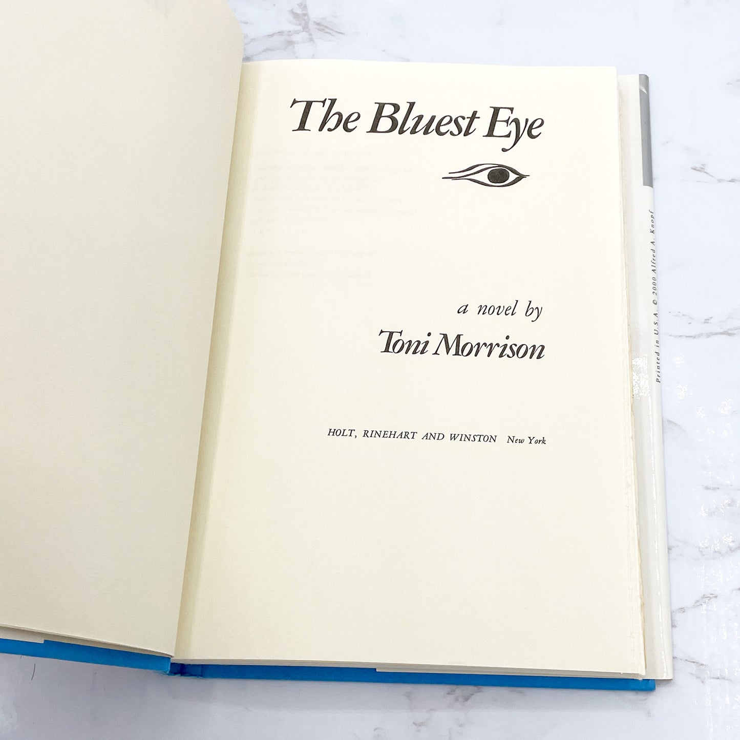 The Bluest Eye by Toni Morrison [30th ANNIVERSARY HARDCOVER] 2000 • BCE • Holt Rinehart & Winston