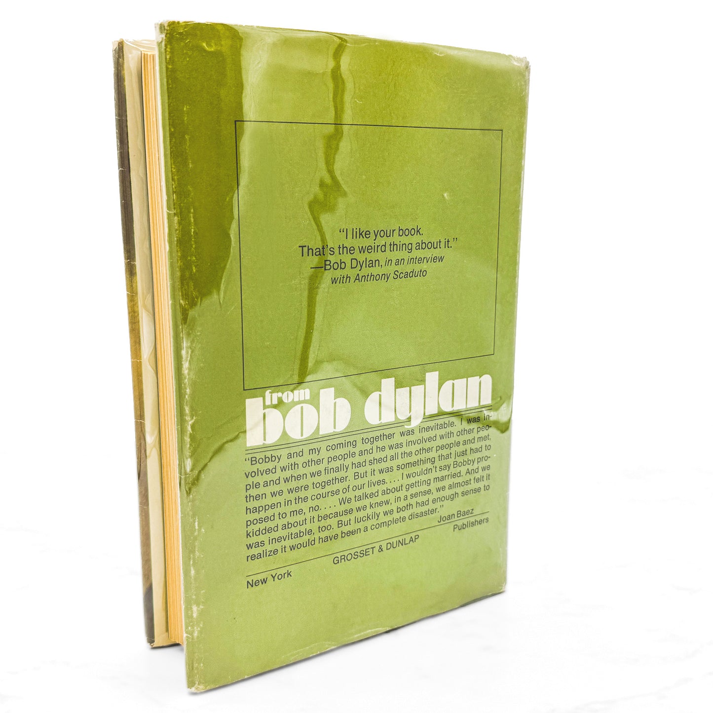 Bob Dylan: An Intimate Biography by Anthony Scaduto [FIRST EDITION • FIRST PRINTING] 1971 • Grosset & Dunlap