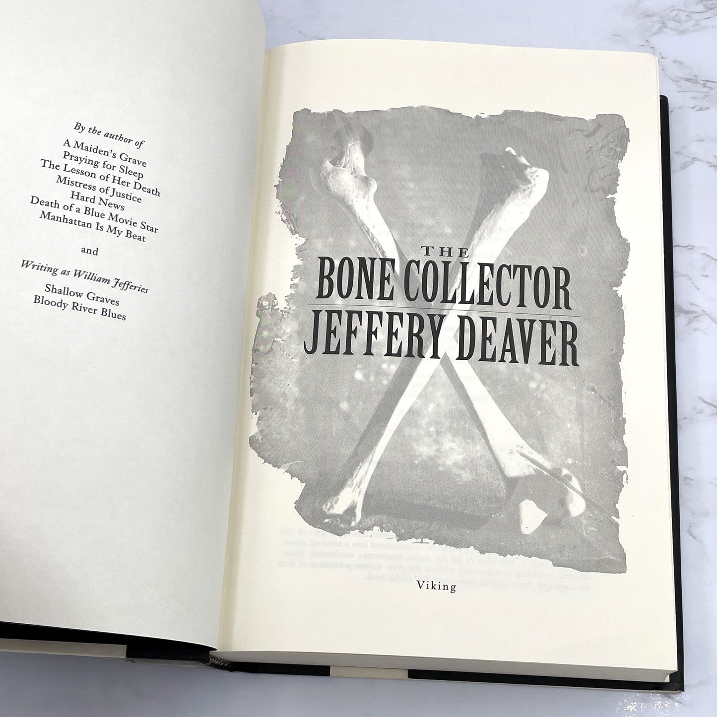 The Bone Collector by Jeffery Deaver [FIRST EDITION • FIRST PRINTING] 1997 • Viking