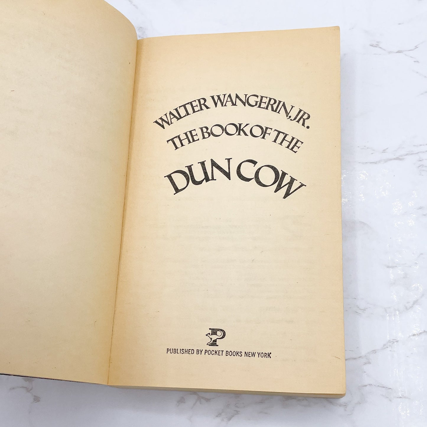 The Book of the Dun Cow by Walter Wangerin Jr. [FIRST PAPERBACK PRINTING] 1979 • Pocket Books