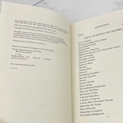 Books & Portraits: Further Selections from the Literary & Biographical Writings of Virginia Woolf [U.S. FIRST EDITION] 1978 • HBJ