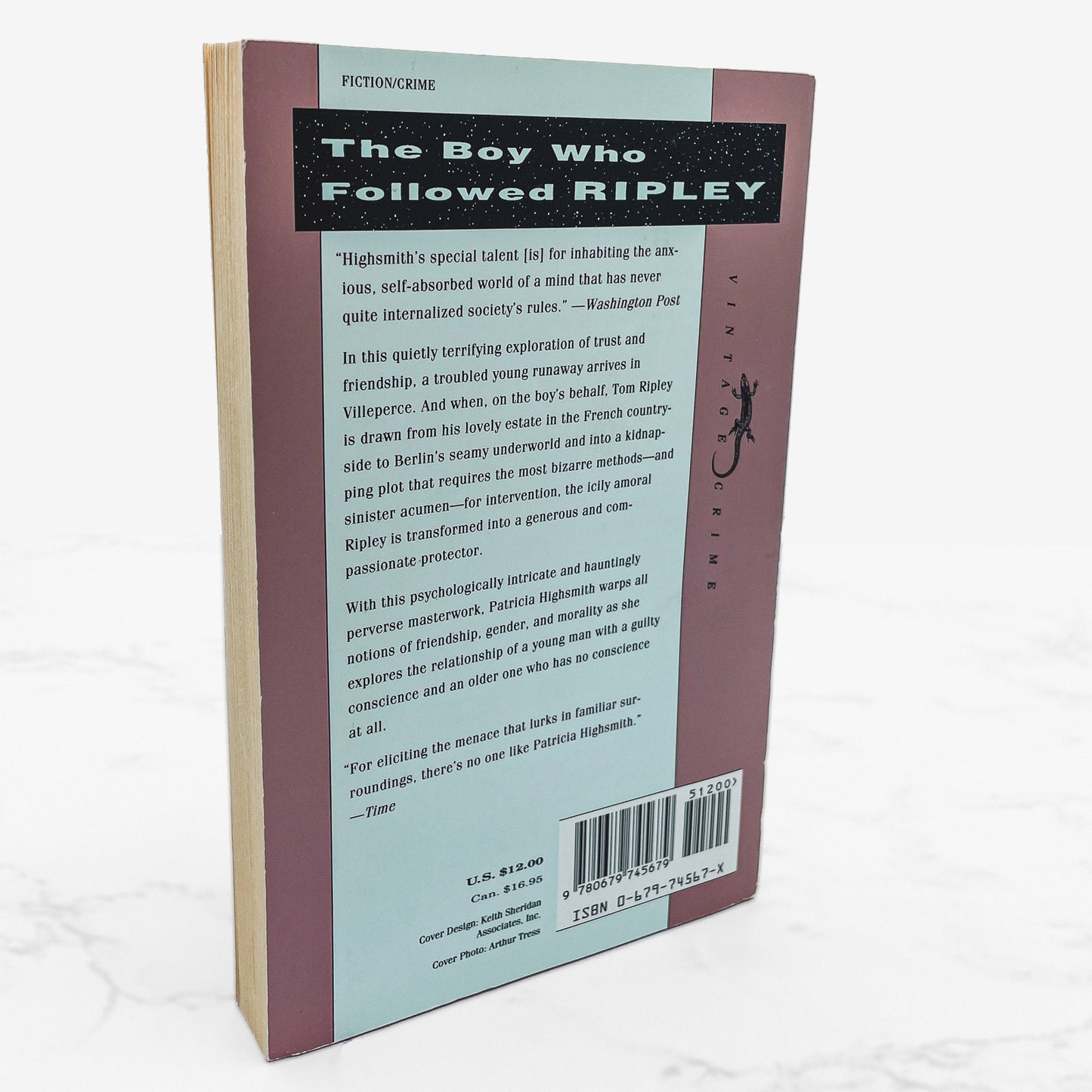 The Boy Who Followed Ripley by Patricia Highsmith [TRADE PAPERBACK] 1993 • Vintage Crime