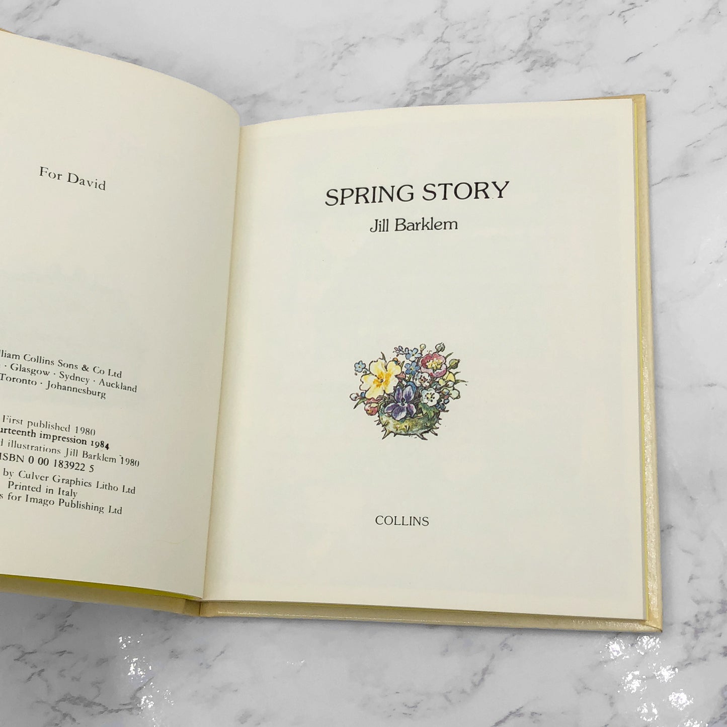 Brambly Hedge #1: Spring Story by Jill Barklem [U.K. FIRST EDITION] 1980 • Collins