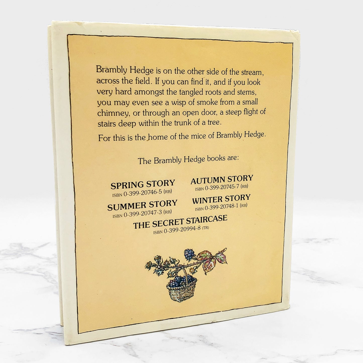 Brambly Hedge #3: Autumn Story by Jill Barklem [U.S. FIRST EDITION] 1980 • Philomel Books