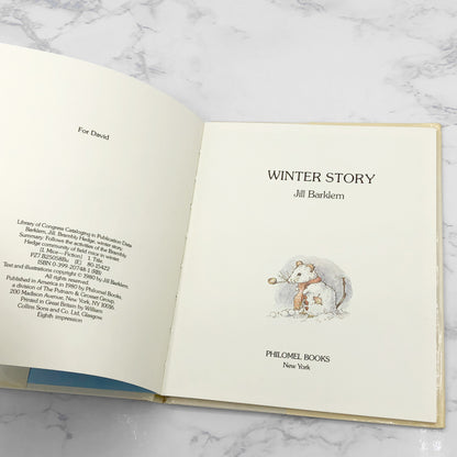 Brambly Hedge #4: Winter Story by Jill Barklem [U.S. FIRST EDITION] 1980 • Philomel Books