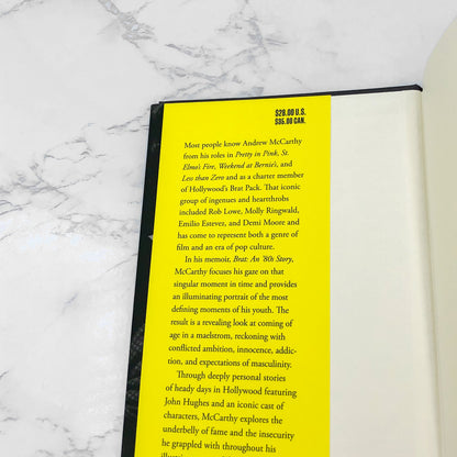 BRAT: An '80s Story by Andrew McCarthy SIGNED! [FIRST EDITION • FIRST PRINTING] 2021