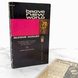 Brave New World by Aldous Huxley [FIRST PAPERBACK EDITION] 1958 • Bantam Books • w. Huxley Death Announcement