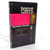 Brave New World by Aldous Huxley [FIRST PAPERBACK EDITION] 1958 • Bantam Books • w. Huxley Death Announcement