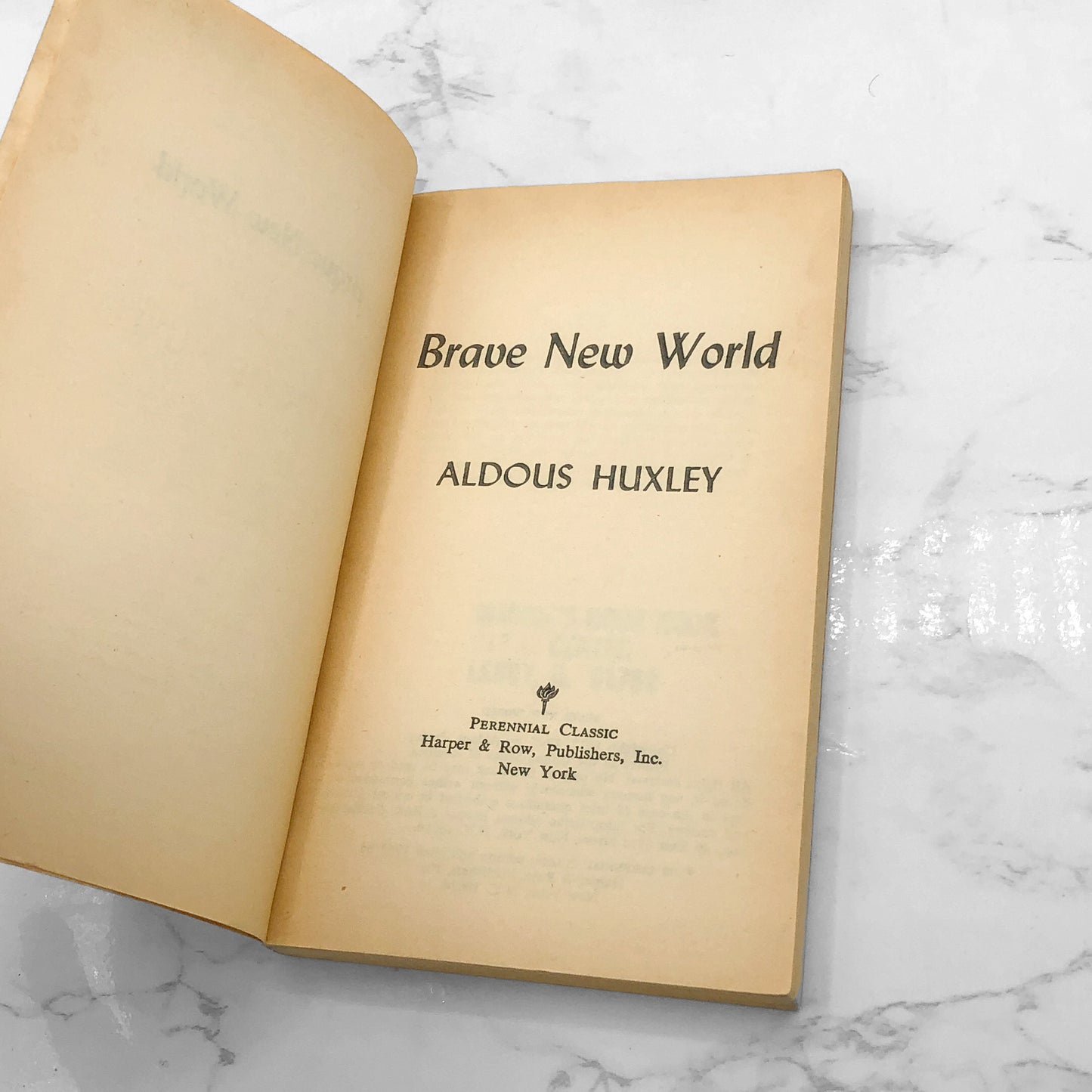Brave New World by Aldous Huxley [1969 PAPERBACK] • Harper & Row