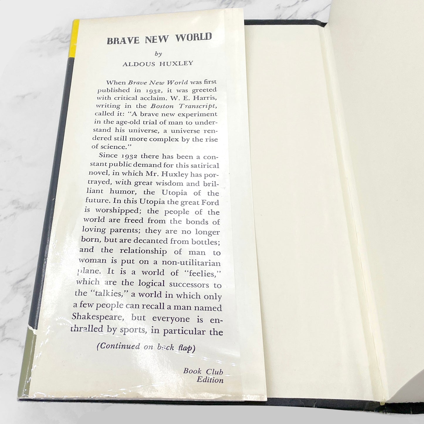 Brave New World by Aldous Huxley [SECOND EDITION] 1965 • BCE Hardcover • Harper & Row