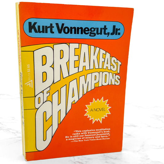 Breakfast of Champions by Kurt Vonnegut [FIRST TRADE PAPERBACK PRINTING] 1974 • Delta