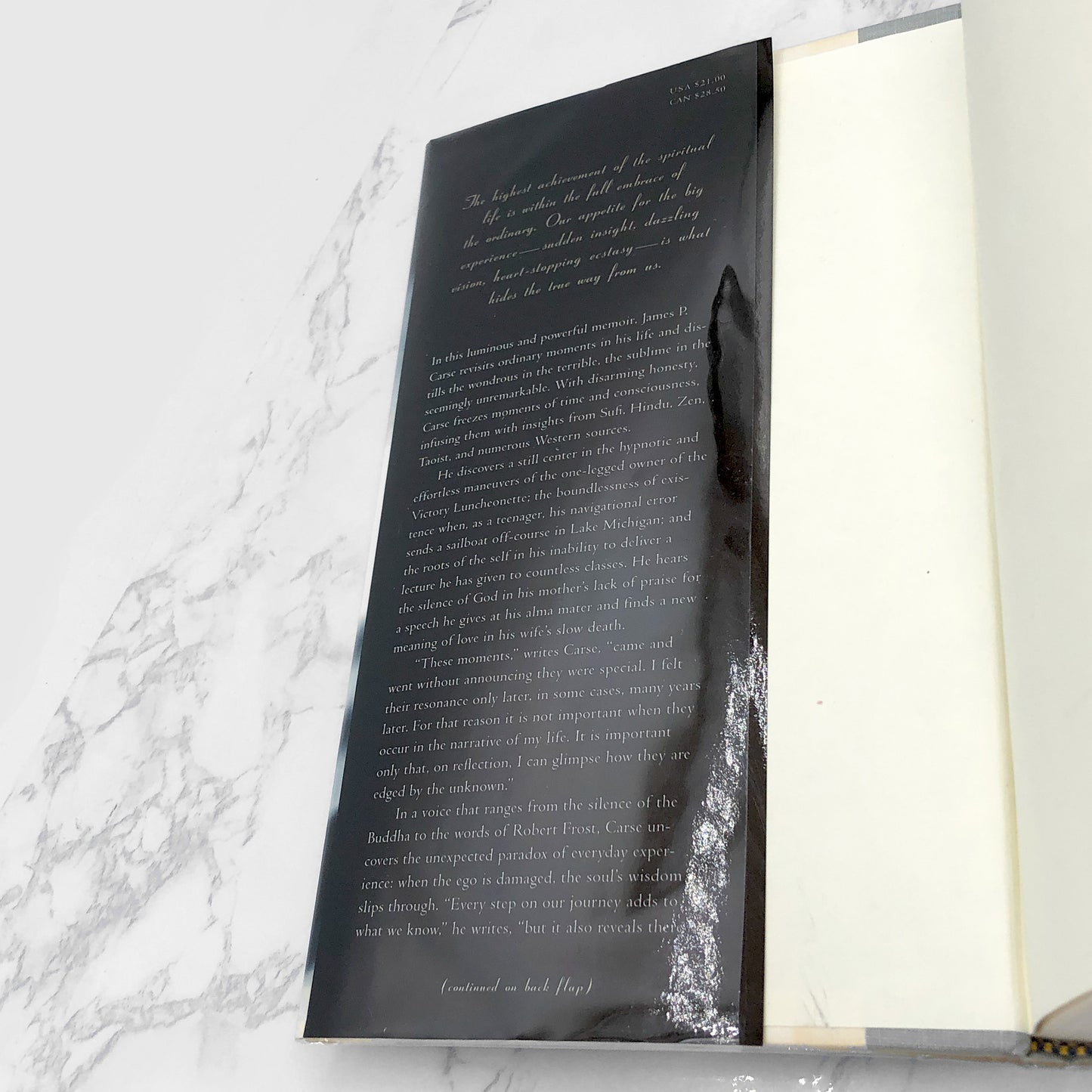 Breakfast at the Victory: The Mysticism of Ordinary Experience by James P. Carse [FIRST EDITION • FIRST PRINTING] 1994