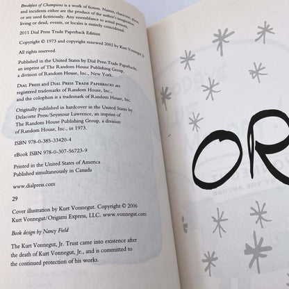 Breakfast of Champions by Kurt Vonnegut [TRADE PAPERBACK] 2011 • Dial