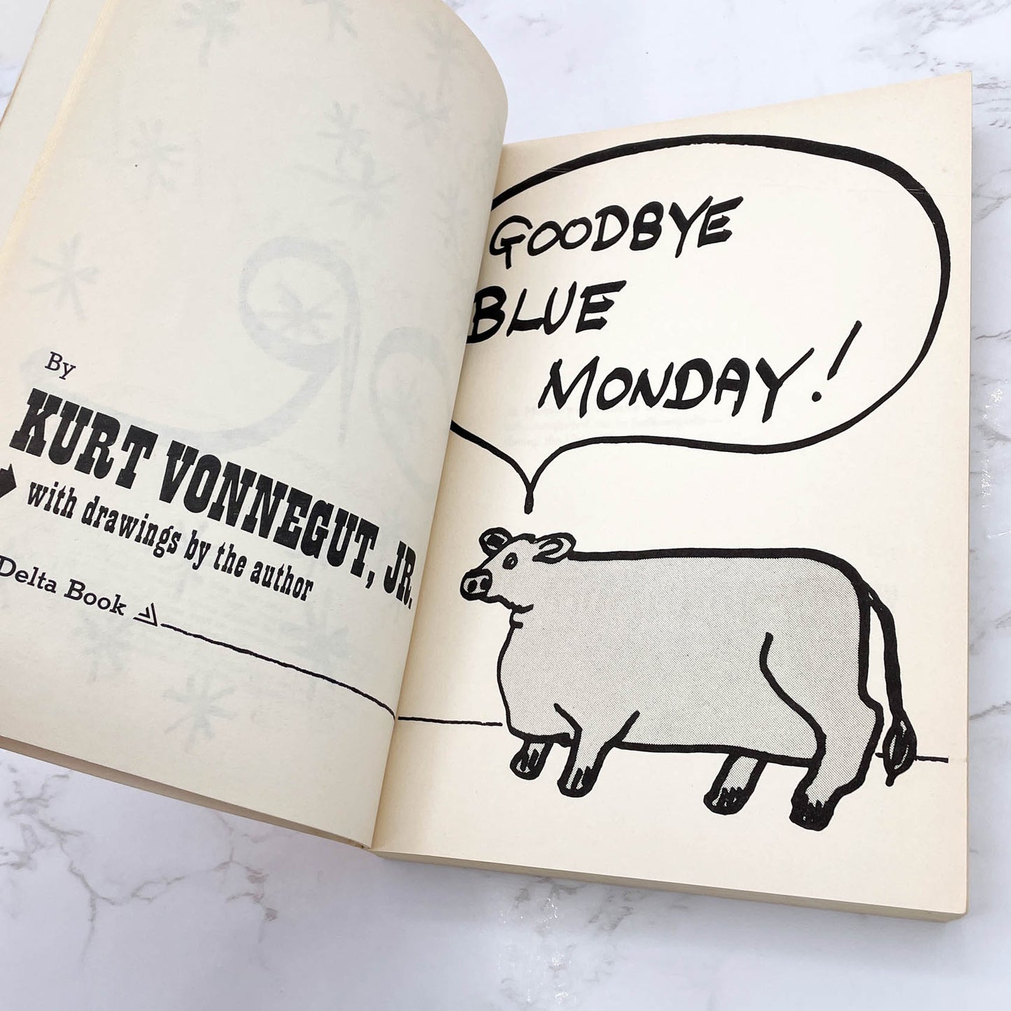 Breakfast of Champions by Kurt Vonnegut [FIRST TRADE PAPERBACK PRINTING] 1974 • Delta
