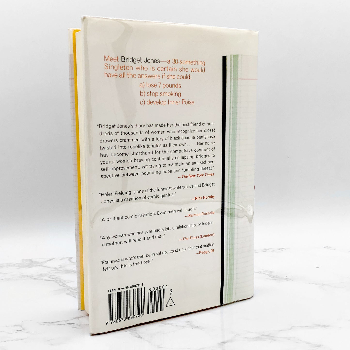 Bridget Jones's Diary by Helen Fielding [U.S. FIRST EDITION • FIRST PRINTING] 1998 • Viking