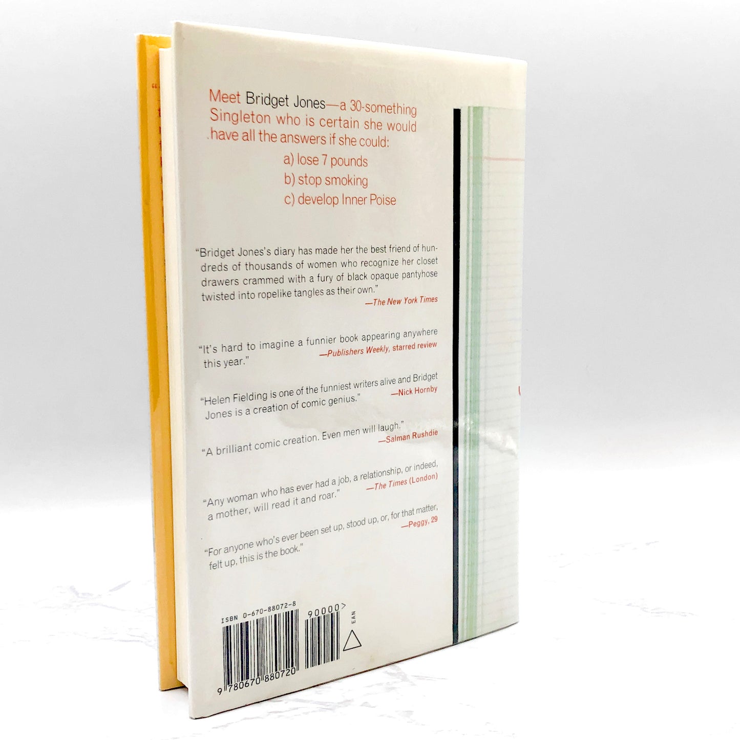 Bridget Jones's Diary by Helen Fielding [U.S. FIRST EDITION] 1998 • Viking