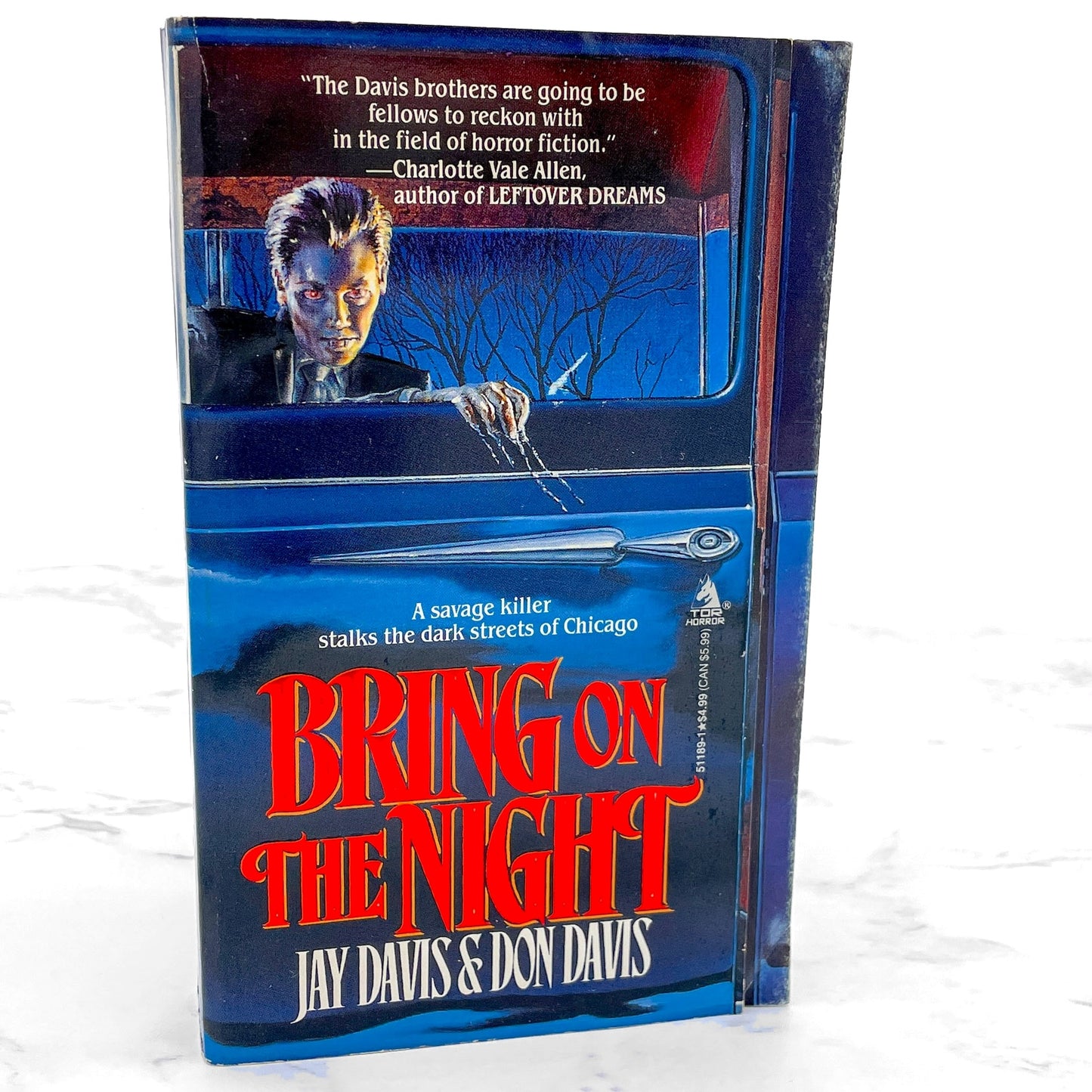 Bring on the Night by Jay Davis & Don Davis [FIRST PAPERBACK PRINTING] 1993 • TOR Horror