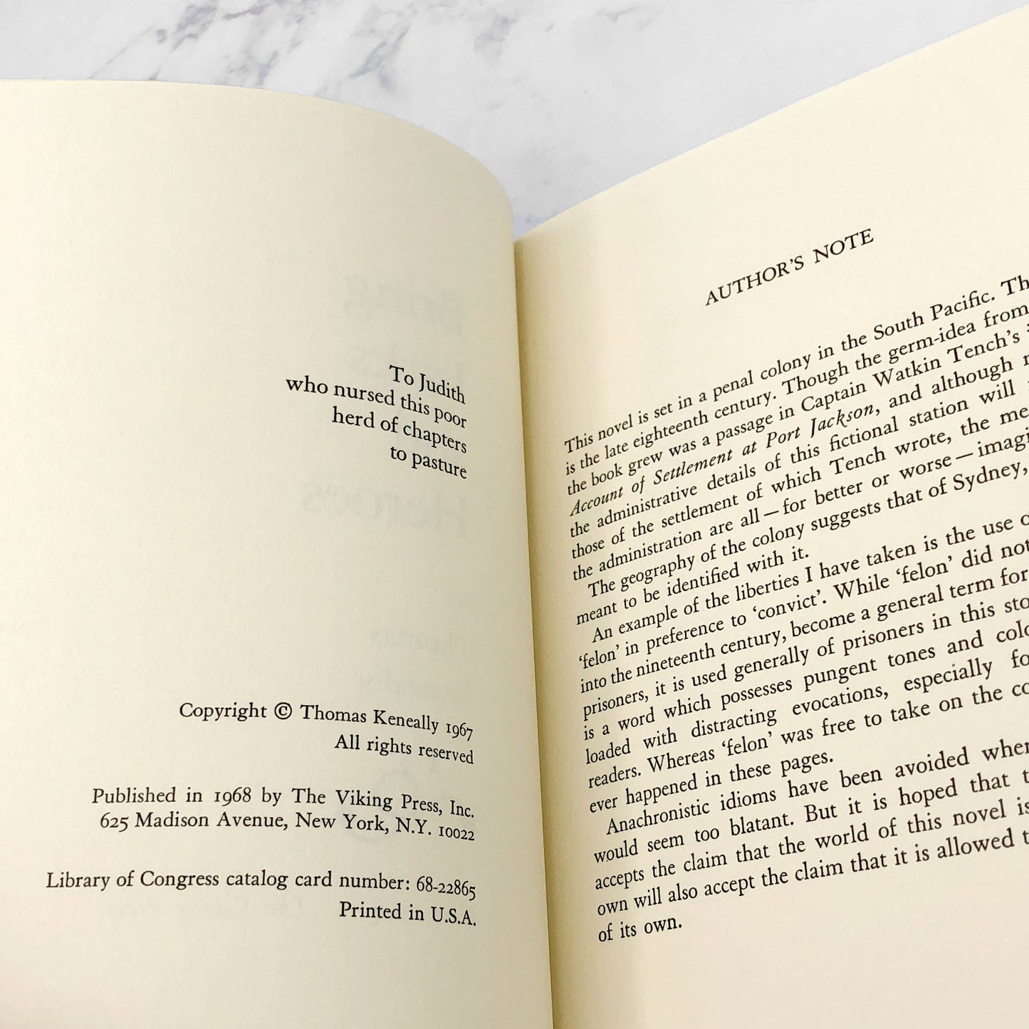 Bring Larks and Heroes by Thomas Keneally [U.S. FIRST EDITION] 1968 • The Viking Press