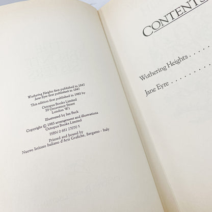 The Brontë Sisters: Wuthering Heights & Jane Eyre by Emily Brontë & Charlotte Brontë [U.K. HARDCOVER OMNIBUS] 1985