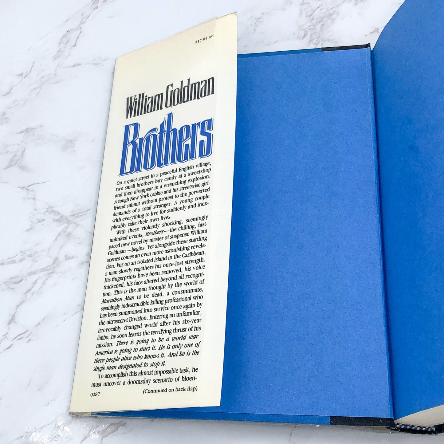 Brothers by William Goldman [FIRST EDITION • FIRST PRINTING] 1987 • Warner Books