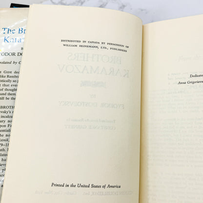 The Brothers Karamazov by Fyodor Dostoevsky translated by Constance Garnett [BOOK CLUB EDITION HARDCOVER] • Nelson Doubleday