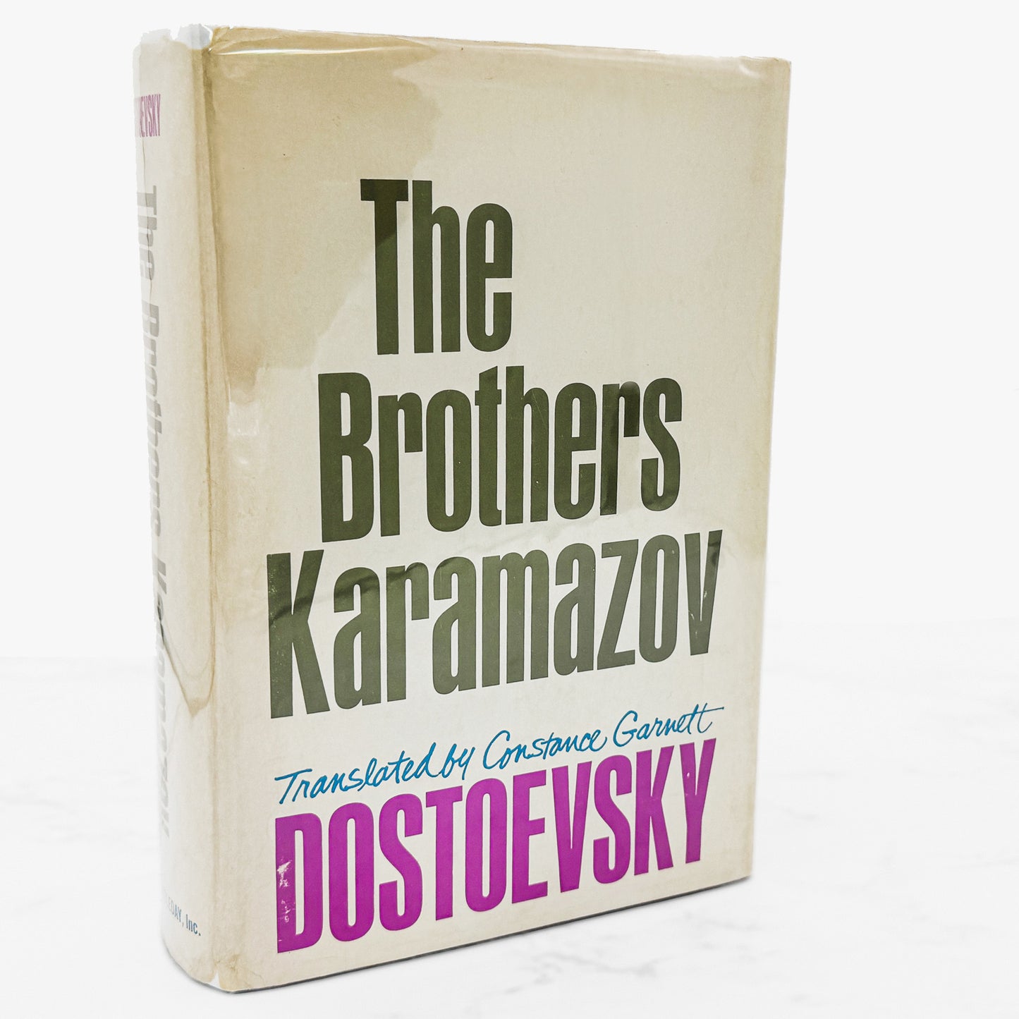 The Brothers Karamazov by Fyodor Dostoevsky translated by Constance Garnett [BOOK CLUB EDITION HARDCOVER] • Nelson Doubleday