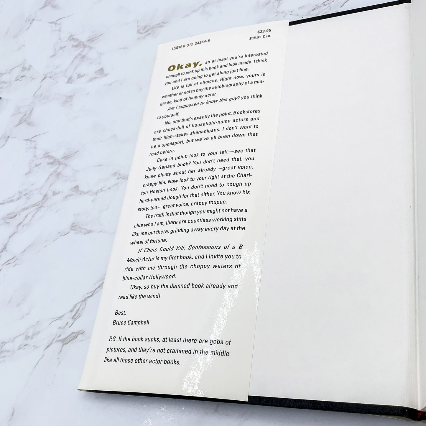 If Chins Could Kill: Confessions of a B Movie Actor by Bruce Campbell [FIRST EDITION] 2001 • Thomas Dunne