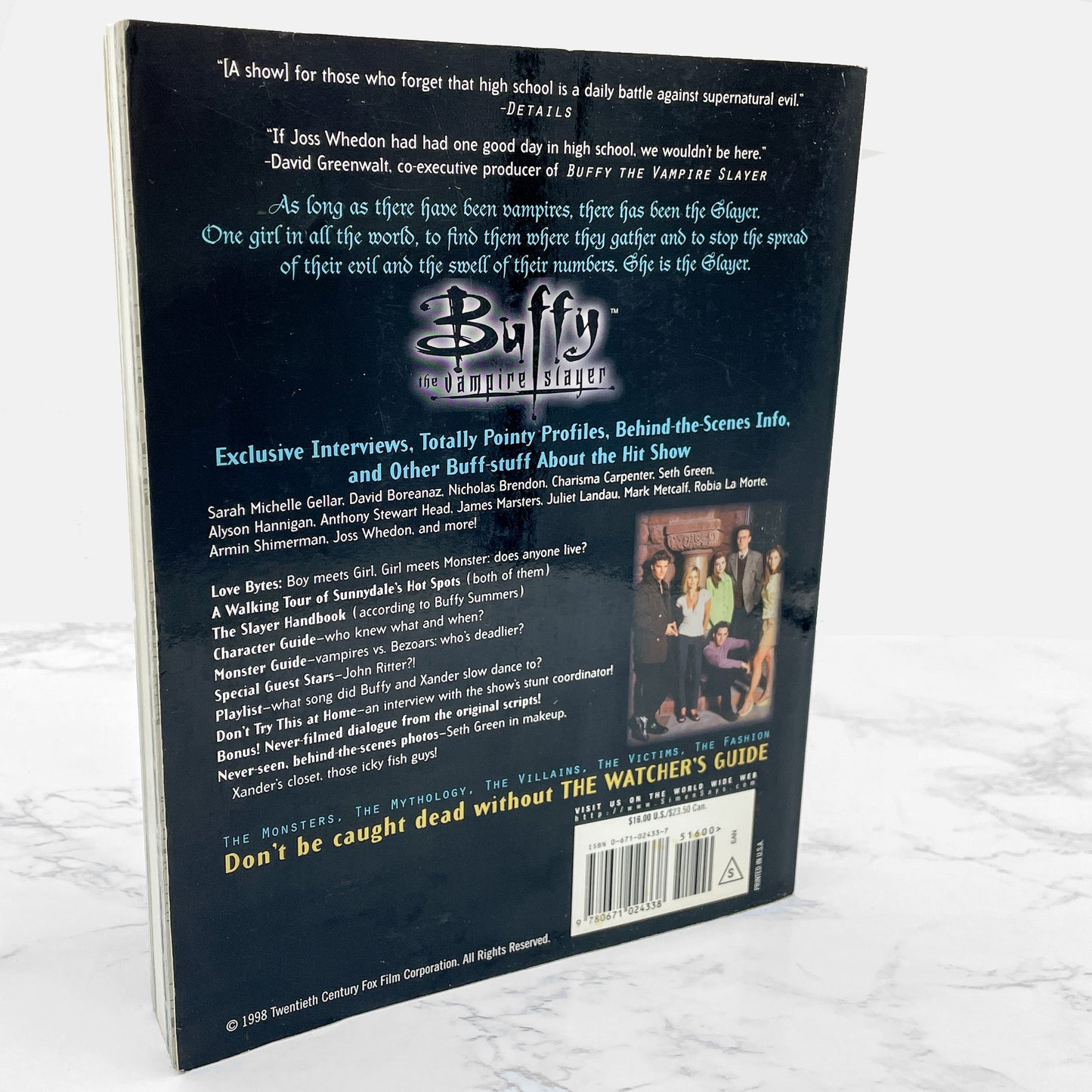 Buffy the Vampire Slayer: The Watcher's Guide [FIRST EDITION] 1998 • Pocket Books