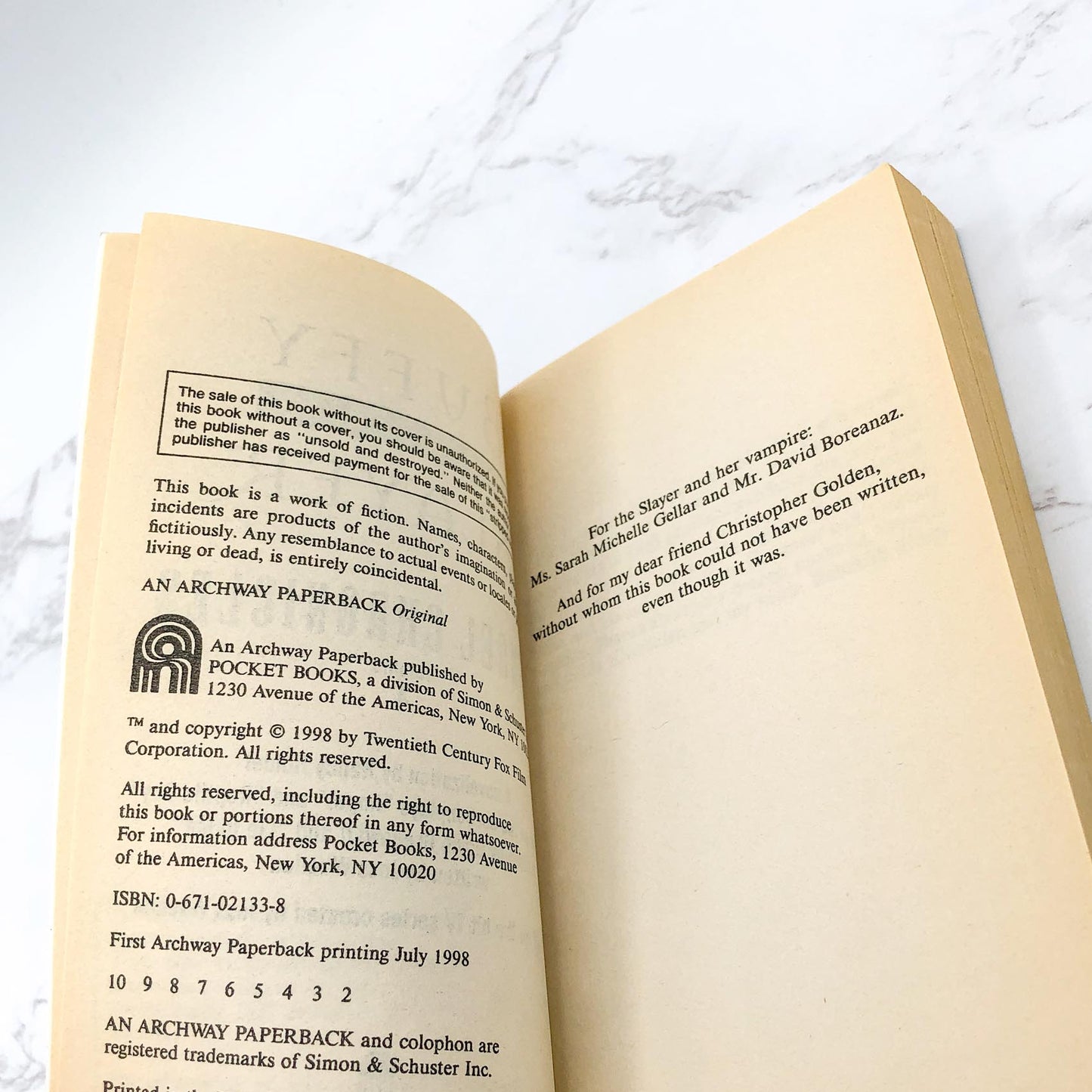 Buffy the Vampire Slayer: The Angel Chronicles Vol. 1 by Nancy Holder [FIRST EDITION PAPERBACK] 1998