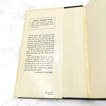 Burnt Offerings by Robert Marasco [FIRST BOOK CLUB EDITION] 1973 • Delacorte Press