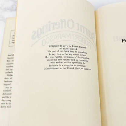 Burnt Offerings by Robert Marasco [FIRST BOOK CLUB EDITION] 1973 • Delacorte Press