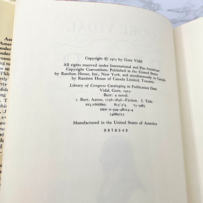 Burr by Gore Vidal [FIRST EDITION] 1973 • Random House