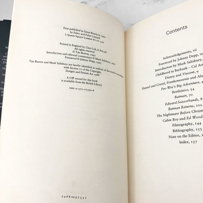 Burton on Burton by Tim Burton edited by Mark Salisbury w. Johnny Depp [U.K. FIRST EDITION • FIRST PRINTING] 1995 • Faber