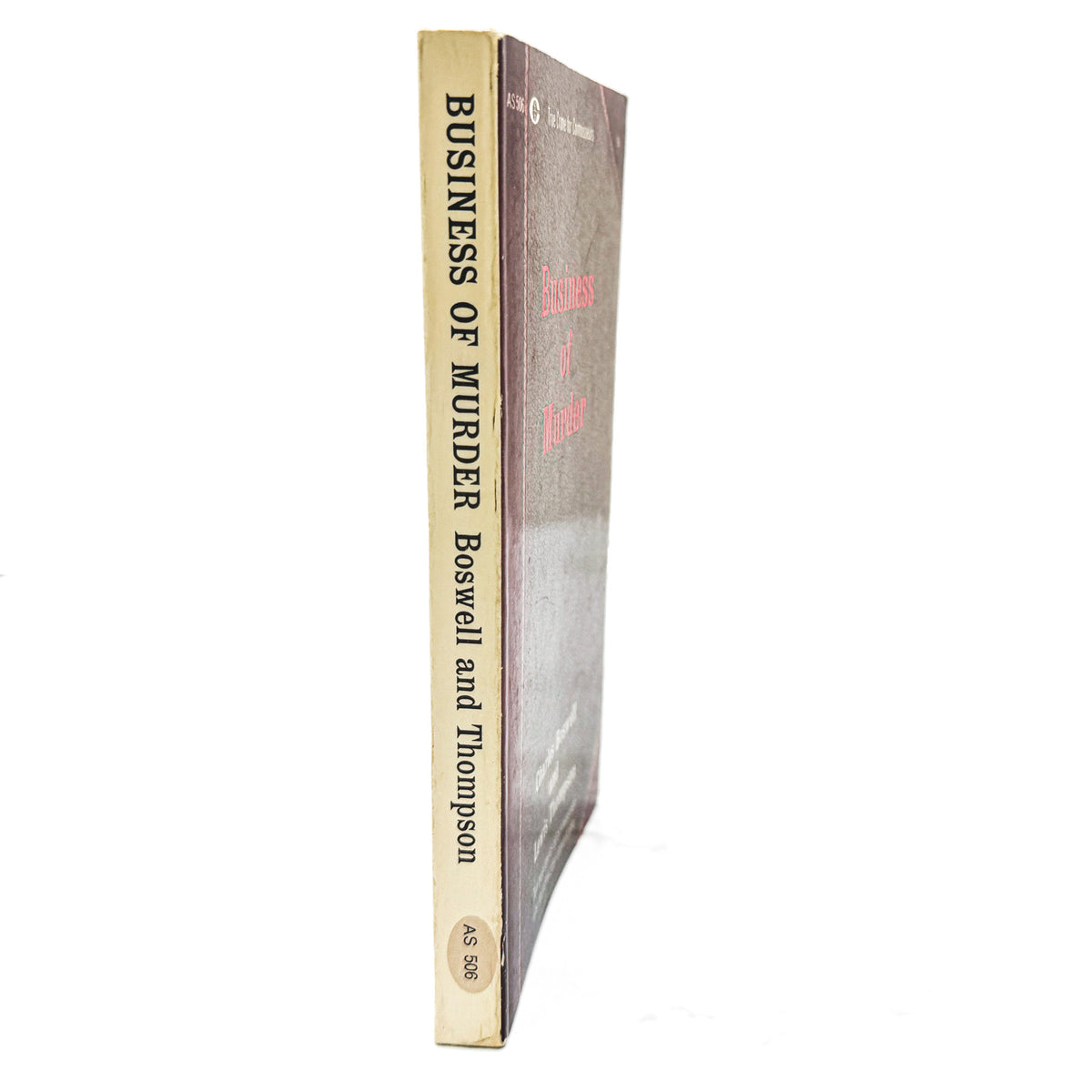 Business of Murder by Charles Boswell & Lewis Thompson [FIRST EDITION PAPERBACK] 1963 • Collier True Crime