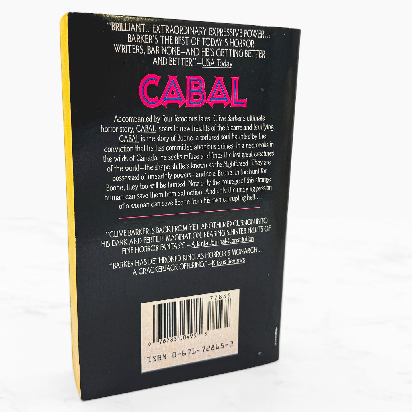 Cabal (Nightbreed) by Clive Barker [FIRST U.S. PAPERBACK EDITION] 1989 • Pocket