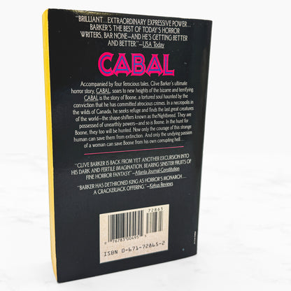 Cabal (Nightbreed) by Clive Barker [FIRST U.S. PAPERBACK EDITION] 1989 • Pocket