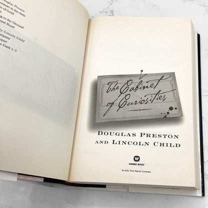 The Cabinet of Curiosities by Douglas Preston & Lincoln Child [FIRST EDITION] 2002 • Warner Books