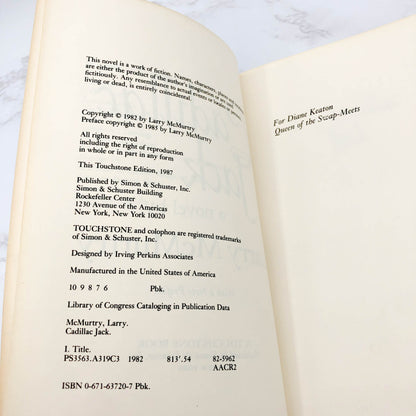 Cadillac Jack by Larry McMurtry [TRADE PAPERBACK] 1987 • Touchstone