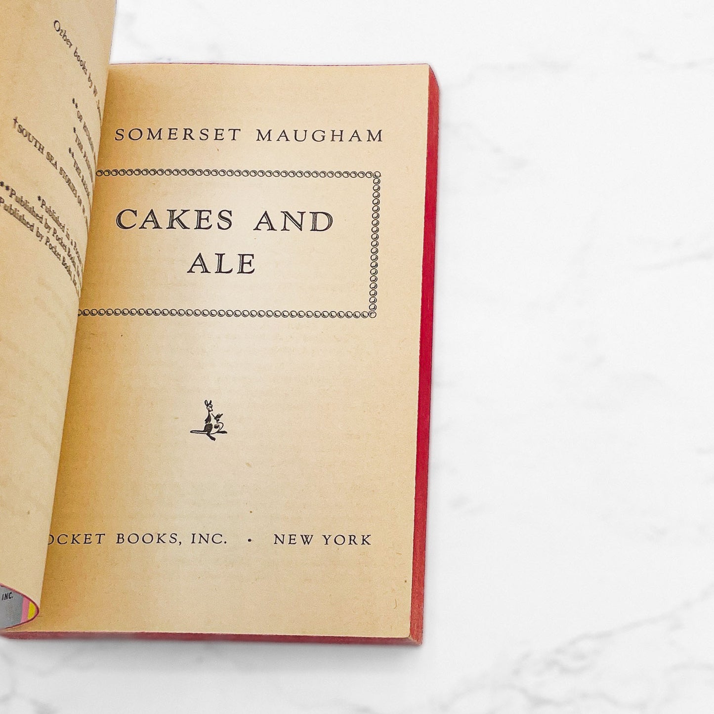 Cakes and Ale by W. Somerset Maugham [1957 PAPERBACK] • Pocket Books
