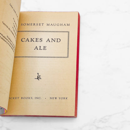 Cakes and Ale by W. Somerset Maugham [1957 PAPERBACK] • Pocket Books