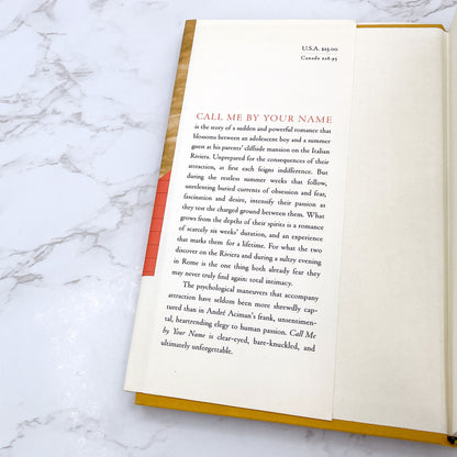 Call Me By Your Name by André Aciman [FIRST EDITION] 2007 • Farrar Straus & Giroux
